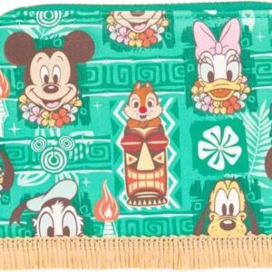 Loungefly Disney Mickey & Friends Tiki AOP Wallet
