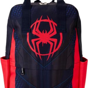 Loungefly Marvel Spider-Verse Miles Morales Suit Full -Size Nylon Backpack
