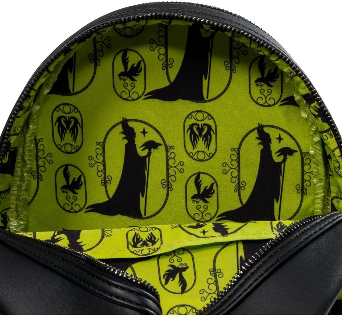 Loungefly Exclusives Disney Sleeping Beauty Maleficent Stained Glass Mini-Backpack, Entertainment Earth Exclusive, , 10.5" H x 8" L x 5.5" D, Multi-Color, Unisex - Image 4