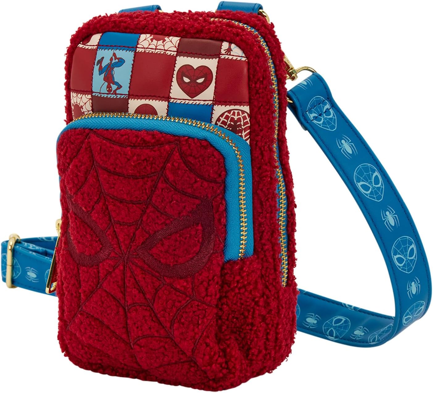 Loungefly Marvel Spider-Man Cell Phone Crossbody Bag with Coin Bag - Image 2