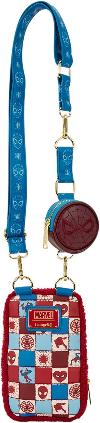 Loungefly Marvel Spider-Man Cell Phone Crossbody Bag with Coin Bag - Image 3