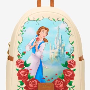 Loungefly Disney Beauty And The Beast Belle Castle Mini Backpack BROWN LIGHT BROWN NONE