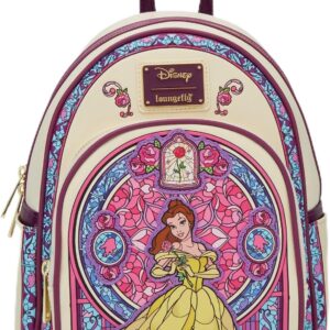 Loungefly Disney Beauty and the Beast Belle Stained Glass Portrait Mini Backpack - BoxLunch Exclusive