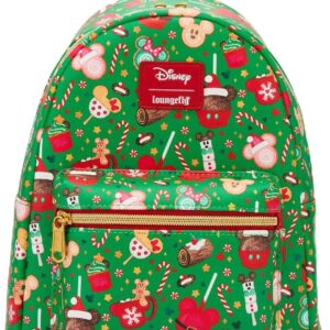 Loungefly Disney Mickey Mouse Holiday Treats Mini Backpack RED NONE