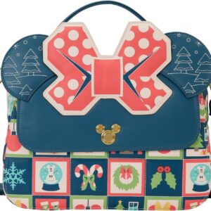 Loungefly Disney Mickey and Minnie Holiday Crossbody Bag