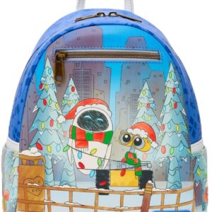 Loungefly Disney Pixar Wall-E & EVE Holiday Mini Backpack BLUE NONE
