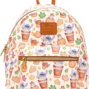 Loungefly Disney Stitch Pumpkin Spice Latte Mini Backpack BROWN NONE