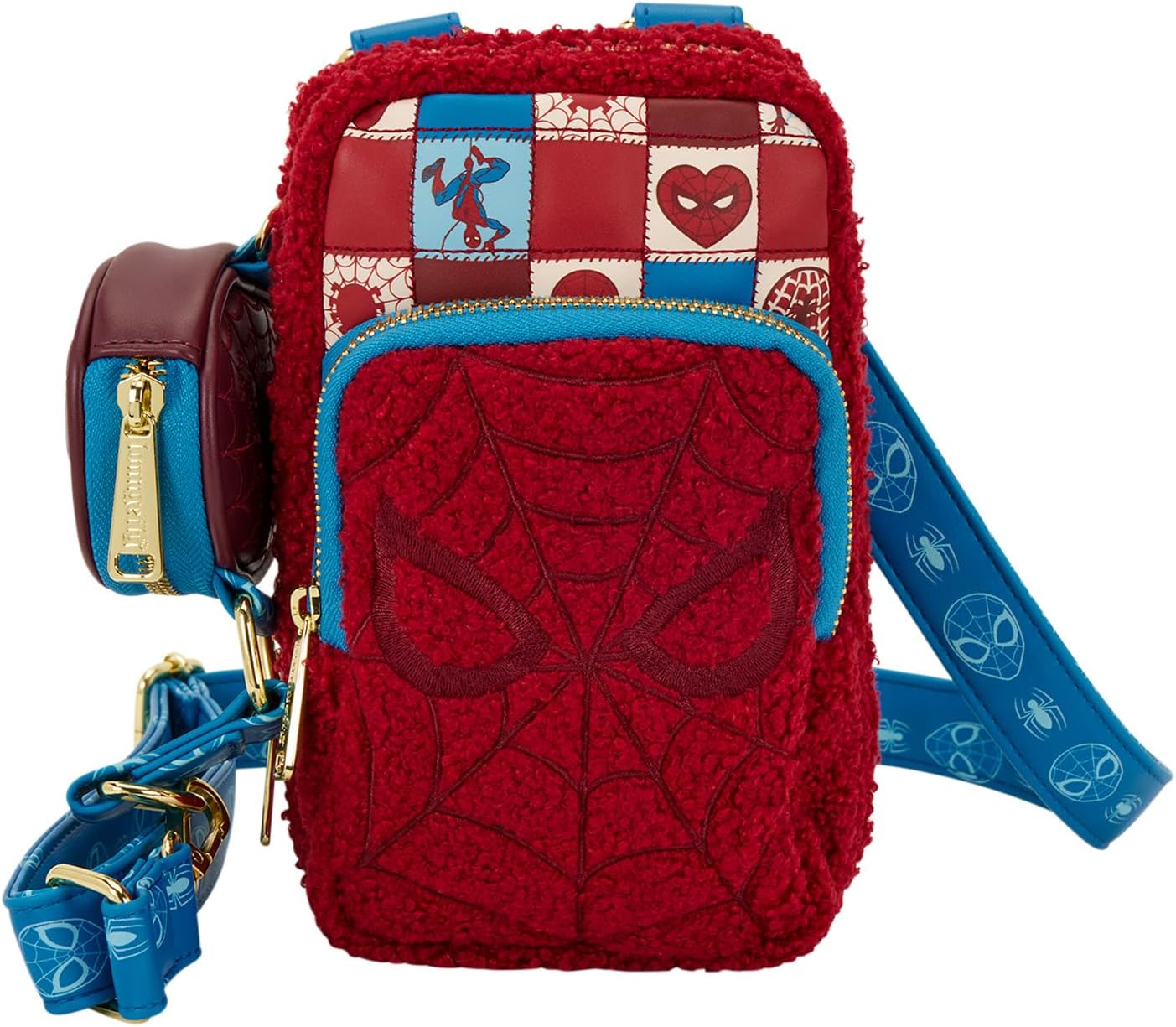 Loungefly Marvel Spider-Man Cell Phone Crossbody Bag with Coin Bag