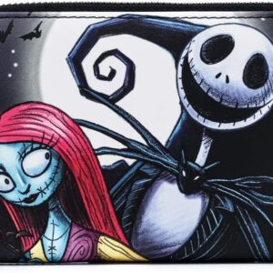 Loungefly x Disney Nightmare Before Christmas Jack and Sally Simply Meant to Be ZIp-Around Wallet
