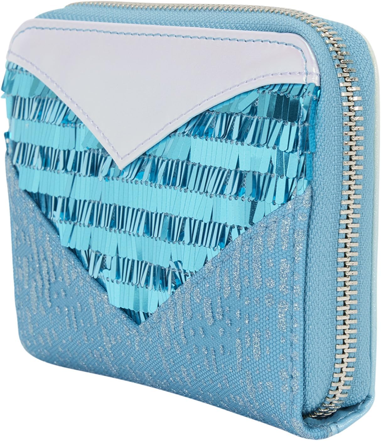 Loungefly Frozen Princess Elsa Glitter Sequin Zip Around Wallet - Image 2