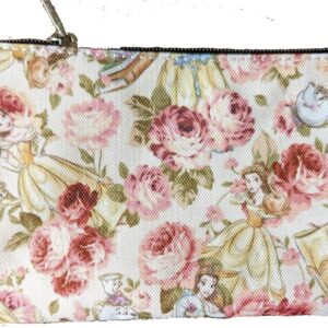 Loungefly Belle Character Floral AOP Cosmetic Pouch