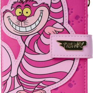 Loungefly Disney Cheshire Cat Wallet Alice in Wonderland Snap Flap Wallet