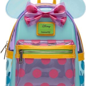 Loungefly Disney Minnie Mouse Polka Dot Colorblock Ears Mini Backpack - BoxLunch Exclusive
