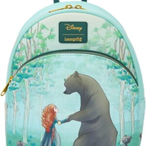 Loungefly Disney Pixar Brave Merida Bears Mini Backpack GREEN NONE