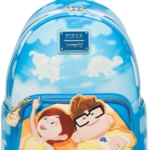 Loungefly Disney Pixar Up Glow In The Dark Carl and Ellie In The Clouds Womens Backpack