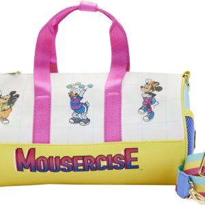 LOUNGEFLY DISNEY MOUSERCISE DUFFLE BAG