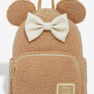 Loungefly Disney Minnie Mouse Sherpa Mini Backpack - BoxLunch Exclusive
