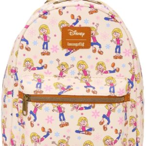 Loungefly Disney Lizzie McGuire Cartoon Lizzie Mini Backpack BROWN LIGHT BROWN NONE