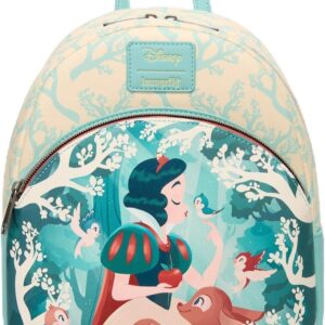 Loungefly Disney Snow White And The Seven Dwarfs Forest Animals Mini Backpack BLUE NONE