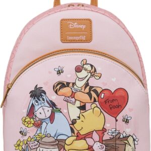 Loungefly Disney Winnie The Pooh Valentine's Day Mini Backpack BROWN LIGHT BROWN NONE
