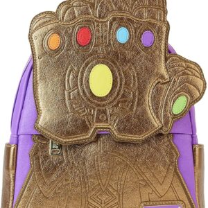 Loungefly Marvel Shine Thanos Gauntlet Mini Backpack