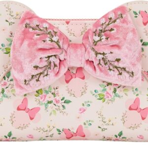 Loungefly Minnie Mouse Floral Zip Around Wallet