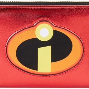 Loungefly The Incredibles 20th Anniversary Metallic Cosplay Zip Around Wallet