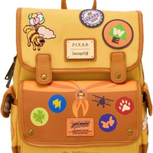 Loungefly Disney Pixar Up Patchwork Canvas Min Backpack - BoxLunch Exclusive NONE