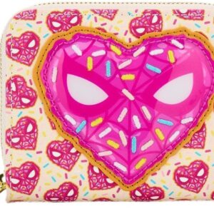 Loungefly Marvel Spider-Man Sprinkle Donut Mask Accordion Wallet - BoxLunch Exclusive PINK NONE