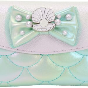 Loungefly The Little Mermaid Iridescent Pearl Flap Wallet