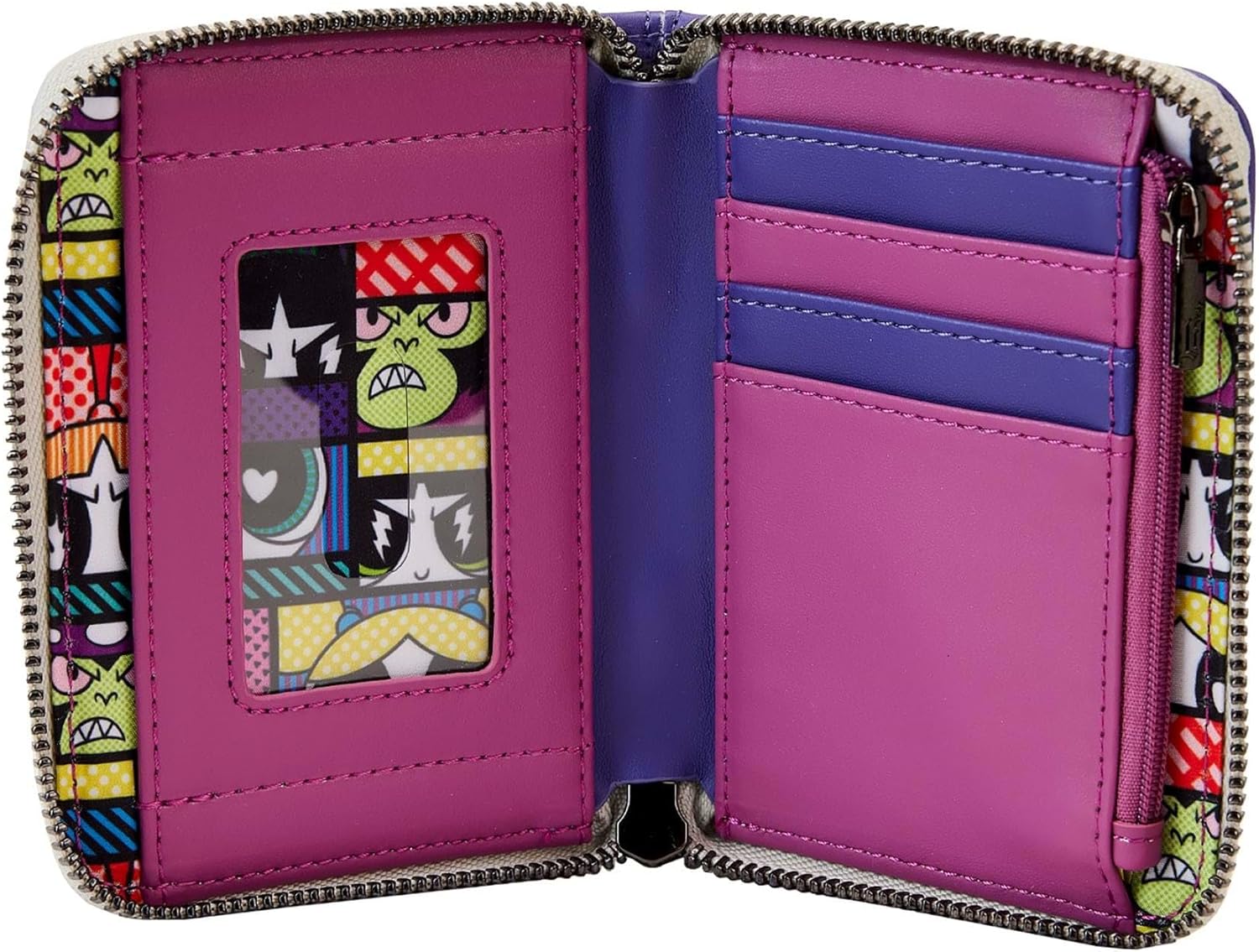 Loungefly Powerpuff Girls Mojo Jojo Glow Zip Around Wallet - Image 3
