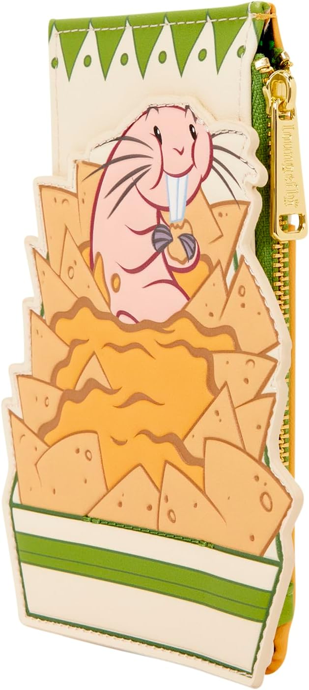 Loungefly Disney: Kim Possible - Rufus - Nachos Card Holder - 4 Card Slots with a Zippered Compartment - Great for Kids & Adults - Collectible Wallets - Image 2