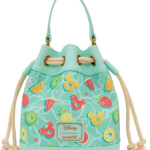 Loungefly Disney: Mickey Mouse - Beach Fun - Adjustable - Bucket Crossbody Bag - Great for Kids & Adults - Collectible Bags