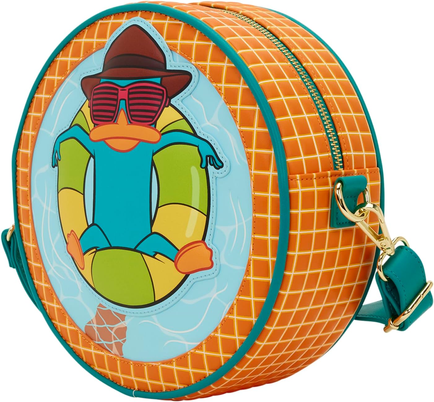 Loungefly Disney: Phineas and Ferb - Perry the Platypus - Adjustable Shoulder Straps - Crossbody Bag - Great for Kids & Adults - Collectible Bags - Image 2
