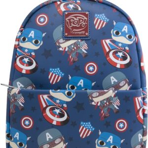 Loungefly: Marvel Avengers - Captain America Mini Backpack, Amazon Exclusive, Multicolor (MVBK0163)