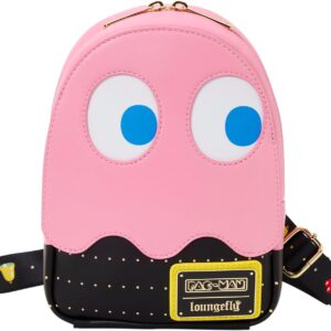 Loungefly Pac-Man Pinky Ghost Glow Sling Crossbody Bag