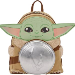 Loungefly Star Wars The Mandalorian Grogu & Armor Figural Mini Backpack MULTI NONE