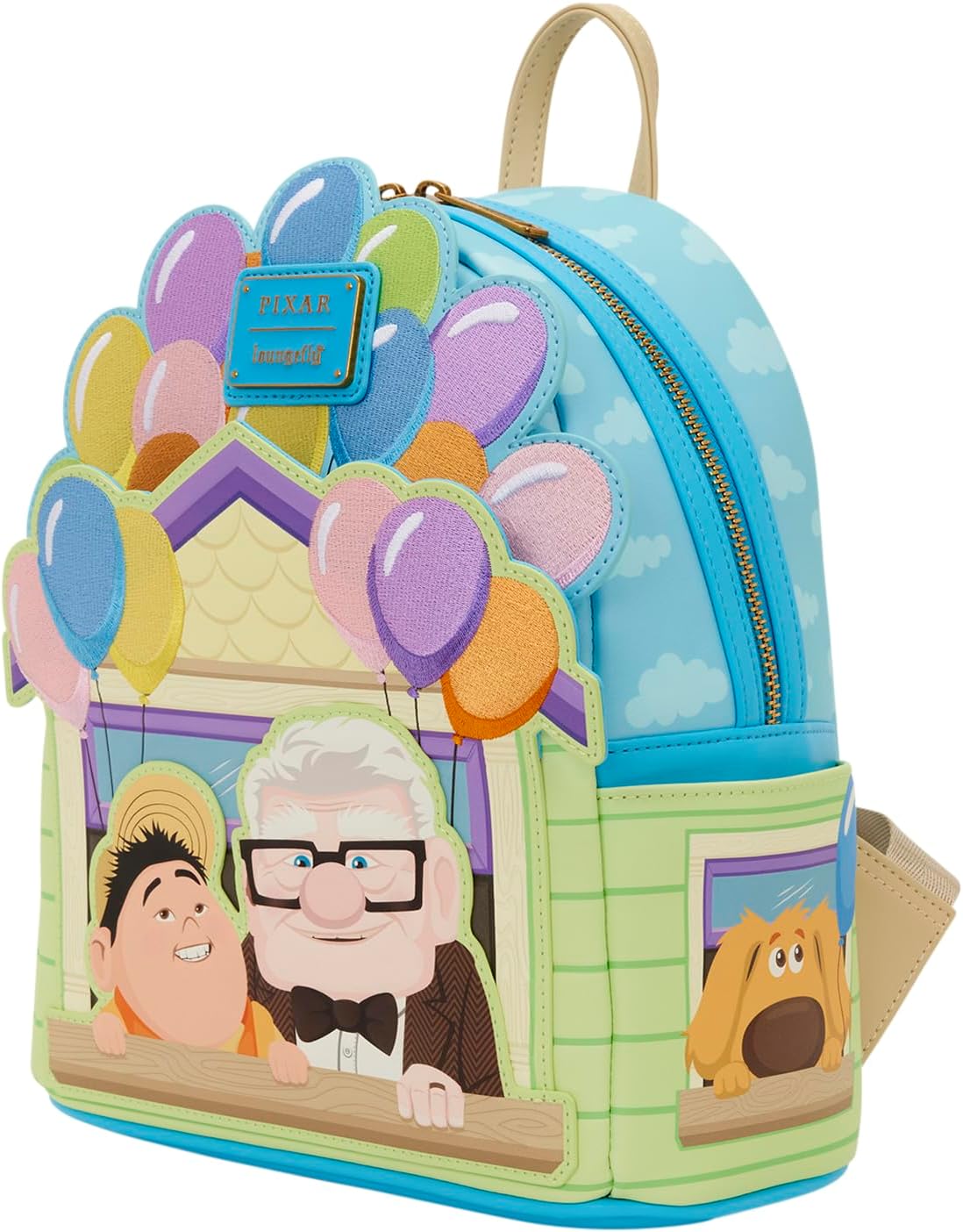 Loungefly Disney: Pixar - Up - Dug - Carl & Russell - Embroidered Mini Backpack - Great for Kids & Adults - Collectible Bags - Image 3