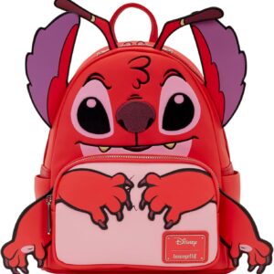 Loungefly Disney: Lilo & Stitch - Leroy - Embroidered Cosplay Mini Backpack - Great for Kids & Adults - Collectible Bags