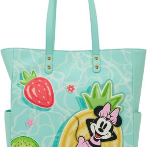 Loungefly Disney: Mickey and Minnie - Beach Fun Tote Bag - Great for Kids & Adults - Collectible Bags