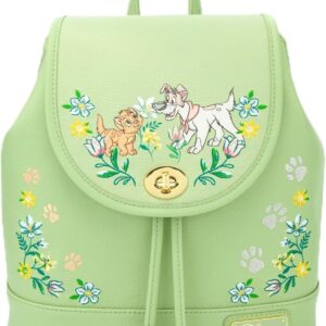 Loungefly Disney Oliver & Company Floral Drawstring Mini Backpack - BoxLunch Exclusive GREY NONE