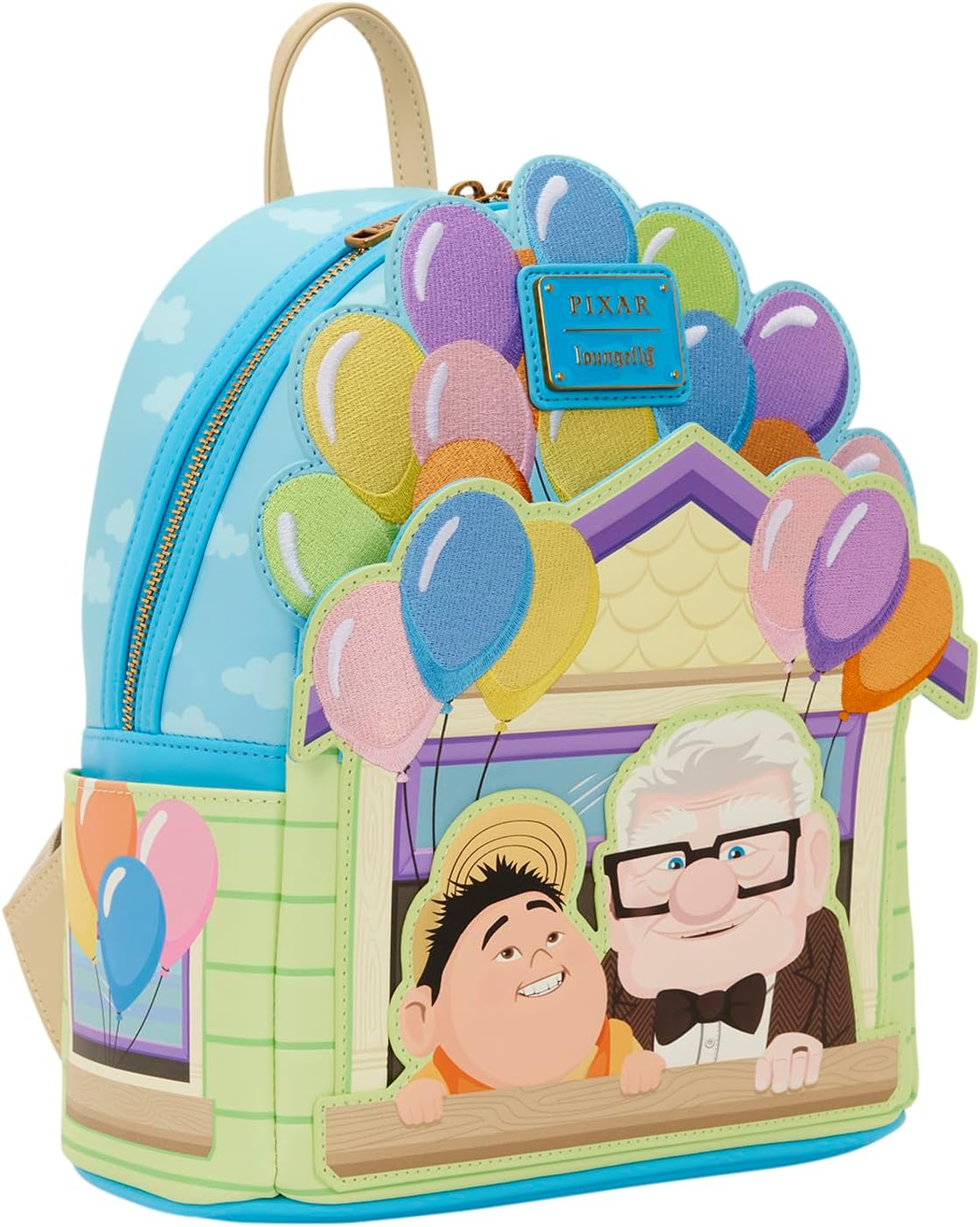 Loungefly Disney: Pixar - Up - Dug - Carl & Russell - Embroidered Mini Backpack - Great for Kids & Adults - Collectible Bags - Image 2