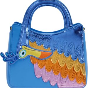 Loungefly Disney: Pixar - Up - Kevin - Colorful Embroidered Facial Crossbody Bag - Great for Kids & Adults - Collectible Bags
