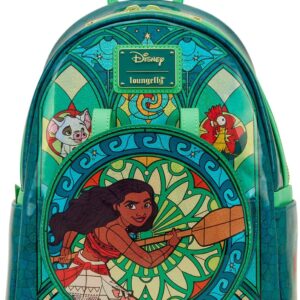 Loungefly Disney Princess Stained Glass Collection: Moana Mini-Backpack, Amazon Exclusive