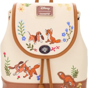 Loungefly Disney The Fox and the Hound Floral Mini Backpack — BoxLunch Exclusive BROWN NONE