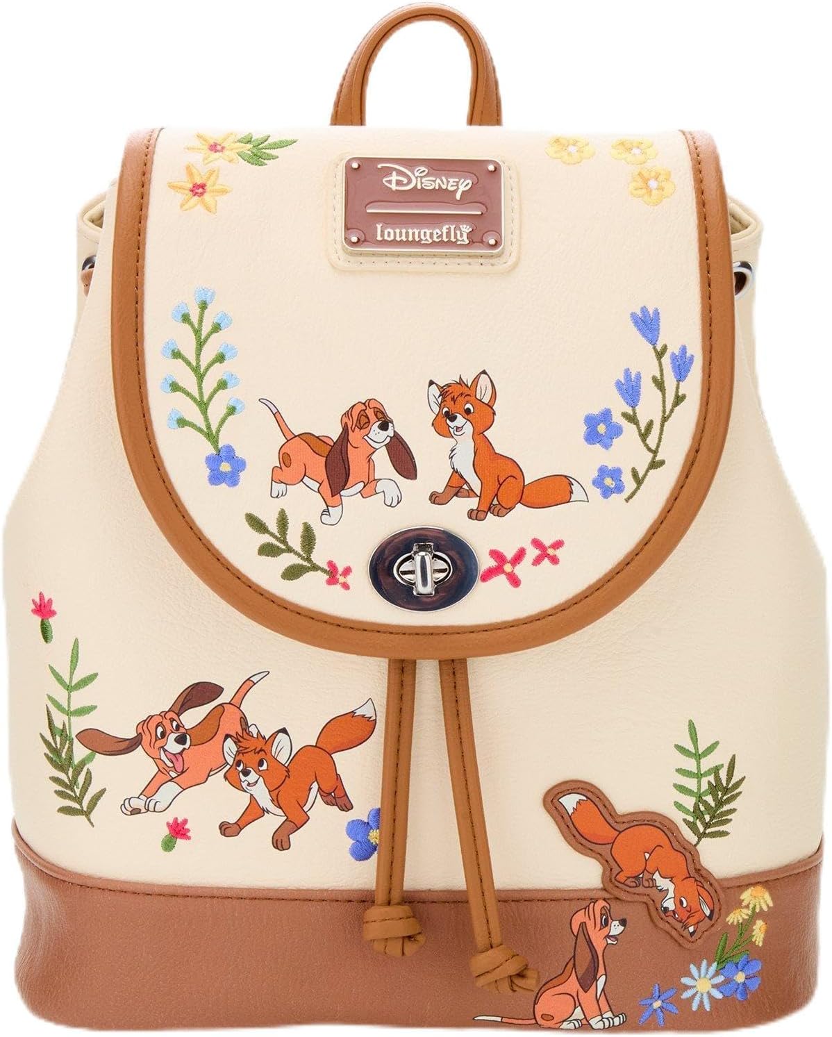 Loungefly Disney The Fox and the Hound Floral Mini Backpack — BoxLunch Exclusive BROWN NONE