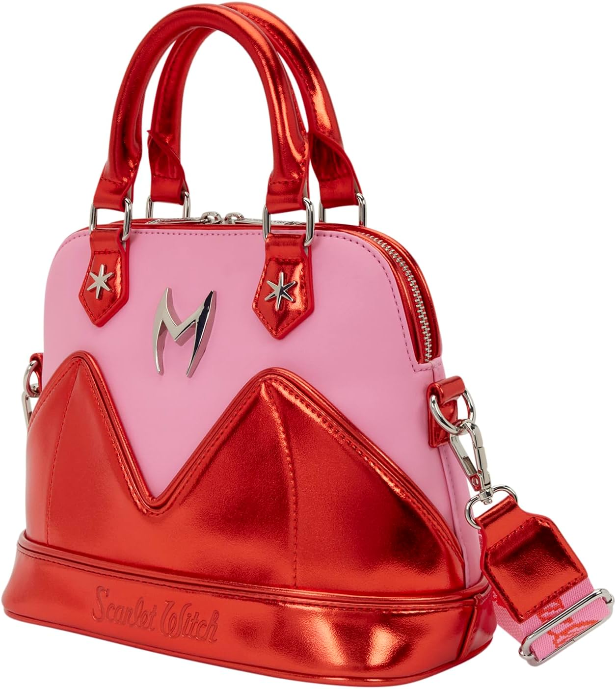 Loungefly Marvel: Scarlet Witch - Wanda - Crossbody Bag with Adjustable Jacquard Strap - Collectible Bags - Image 2