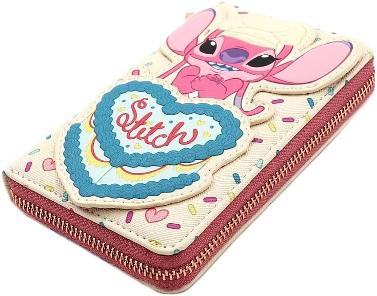 Loungefly Disney Lilo and Stitch Chef Angel Cake Zip Around Wallet Stitch Sprinkles Hearts - Image 3