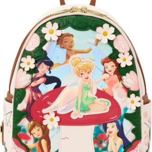 Loungefly Disney: Fairies - Faith, Trust, and Pixie Dust - Embroidered Mini Backpack - Collectible Bags