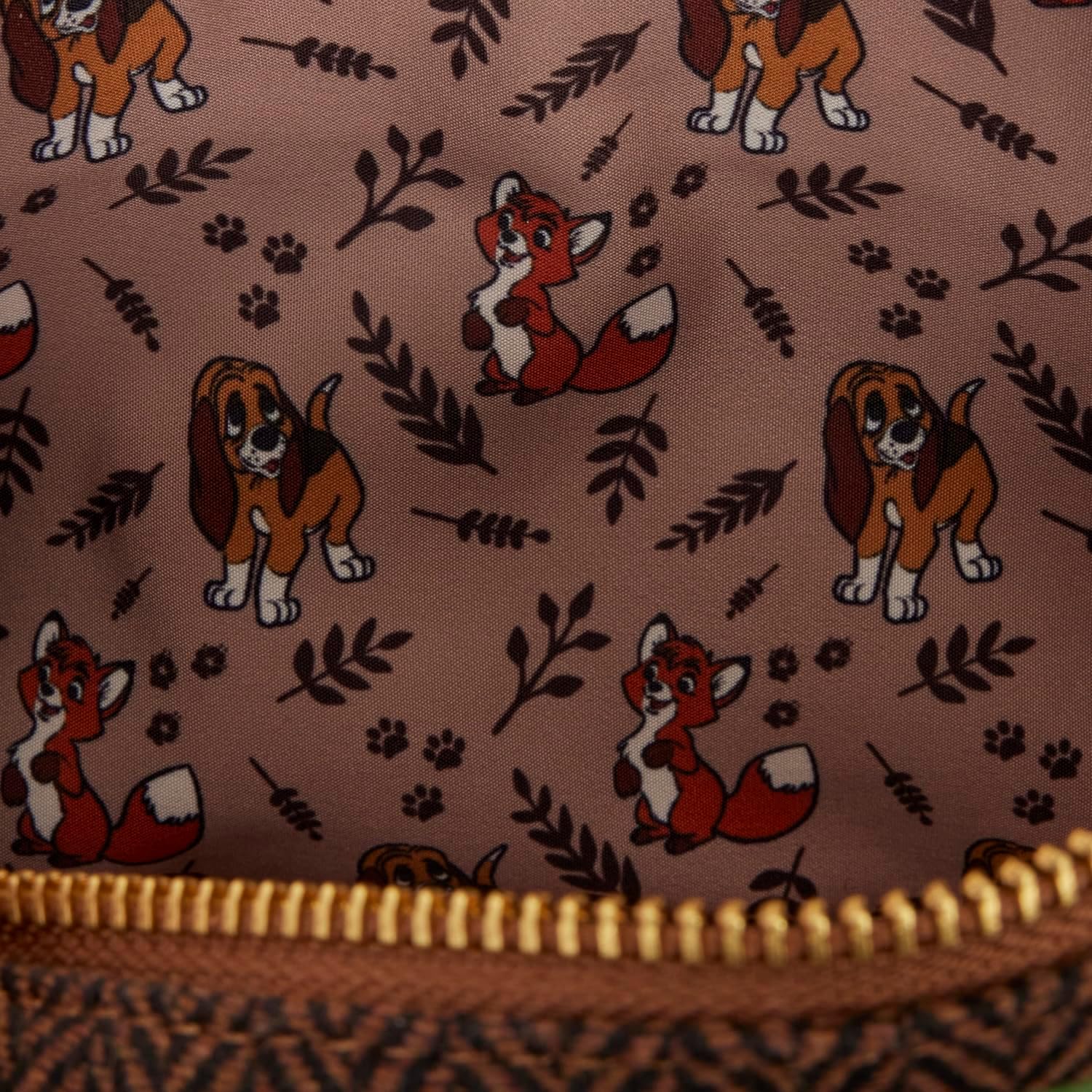 Loungefly Disney: The Fox and the Hound - Tod & Copper - Tote Crossbody Bag - Detachable Coin Bag with Charm - Collectible Bags - Image 3